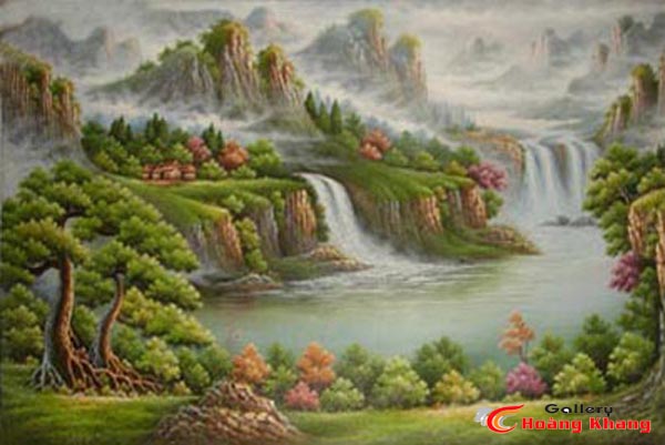 Tranh Núi - Nước - Phong Thuỷ